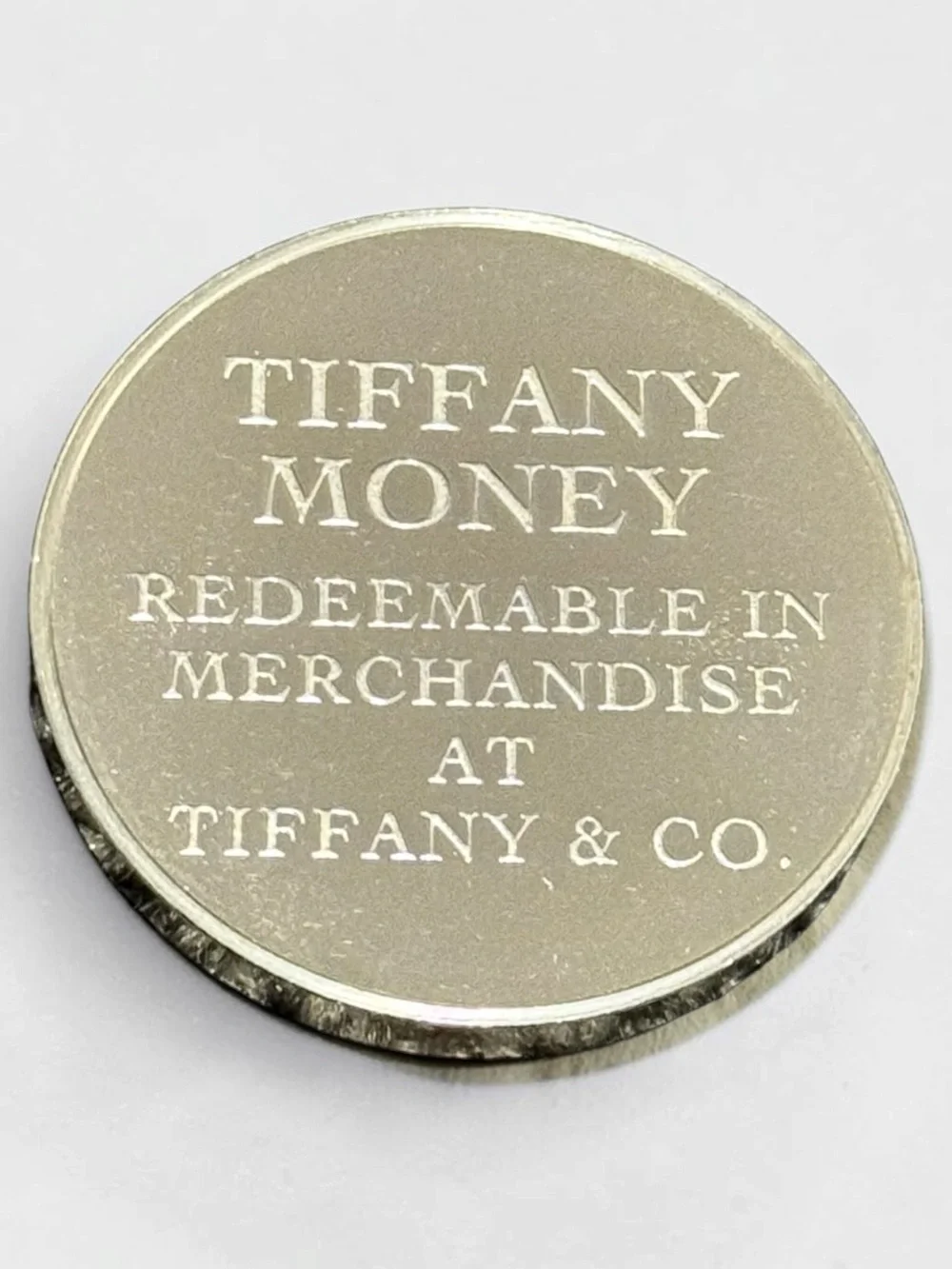 Tiffany & Co. Tiffany Money $25 Token Sterling Silver 31.2 g